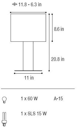 Serena small/Table Fixture
