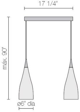 Nite double/ Pendant